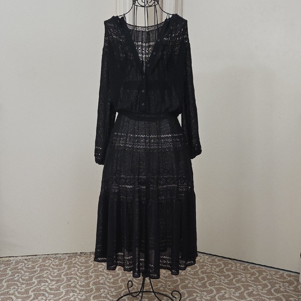 Black Knit Dress -Medium